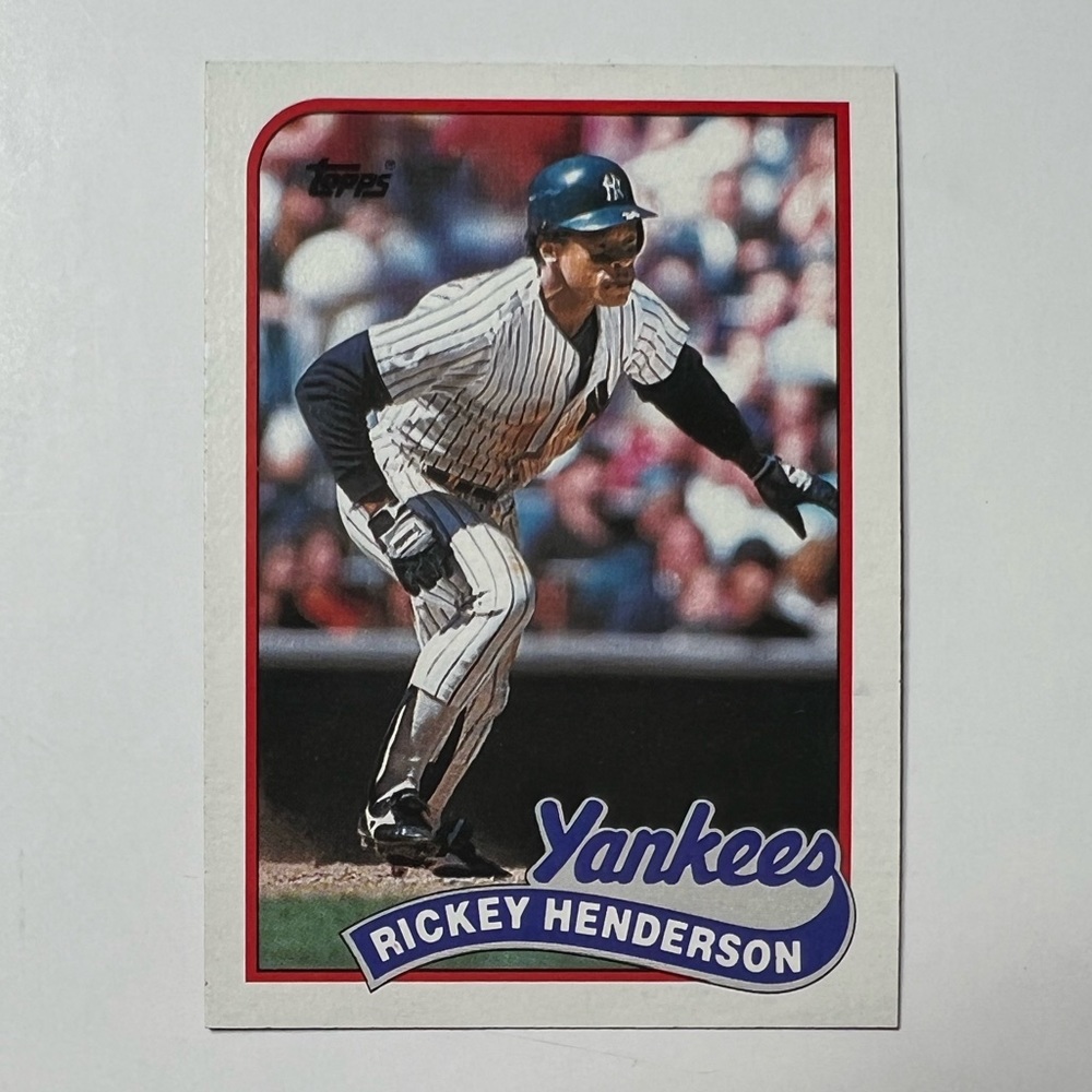 1989 Topps Baseball- Rickey Henderson #380